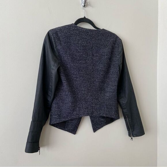 Banana Republic-Wool Blend Tweed Moto Cropped Jacket - Picture 4 of 10